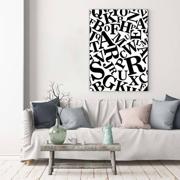 Ebern Designs Alphabet Wrapped Canvas Art Prints Wayfair.co.uk